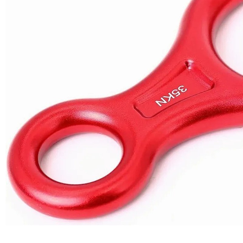 Rescue Figure 8 Descender 35KN Aluminum Alloy Climbing Belaying Device