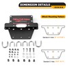 WeiSen Winch Mounting Bracket Plate Heavy-Duty Steel Compatible with Honda
