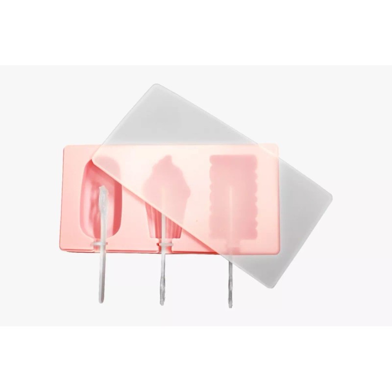 Innova Market Molde Silicón Paletas Ice Cream 3 Tipos