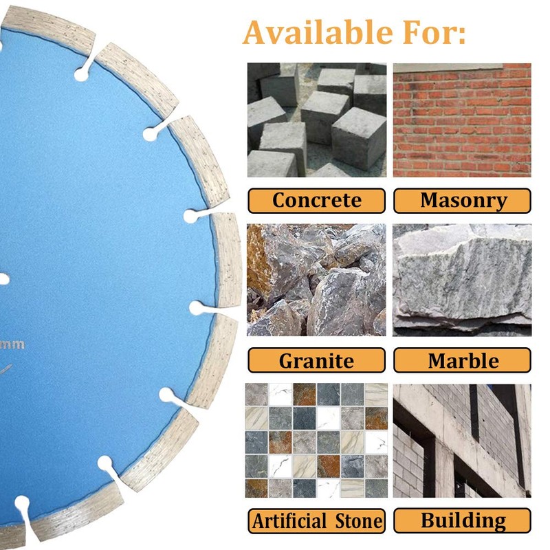 Meacase 230mm Segmented Diamond Cutting Disc for Concrete Masonry Brick