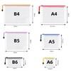 12Pcs Plastic Wallets Zip Lock Folders, Waterproof Document Wallet Bag,