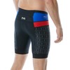 TYR RSCOM6A606XS Comp Tri Shorts, Medium, 7-Inch, Black/Blue/Red