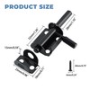 Door Lock with Padlock and Barrel Latch, Stainless Steel Security