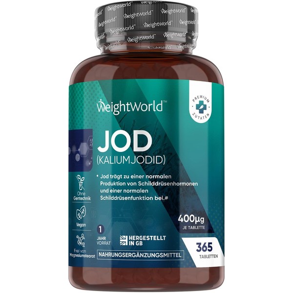 Iodine Tablets 150μg - 365 Kelp Tablets as Year Supply