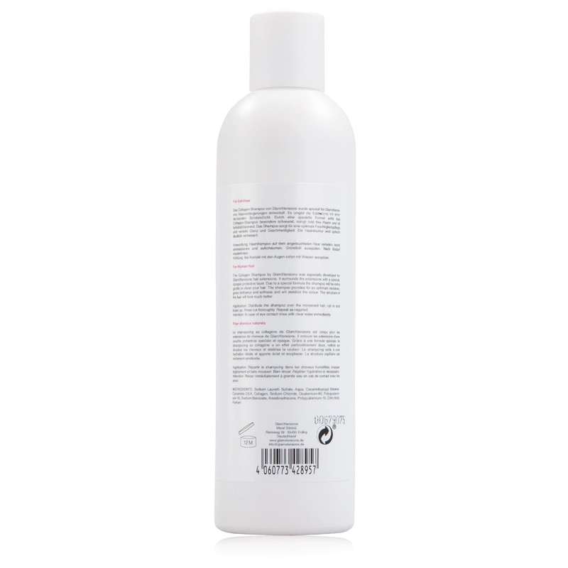 GlamXtensions Shampoo for Real Hair, Extensions Care Hair Extensions Wigs