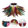 Feather Collar with Mask Feather Cape Gothic Cosplay Cape Feather