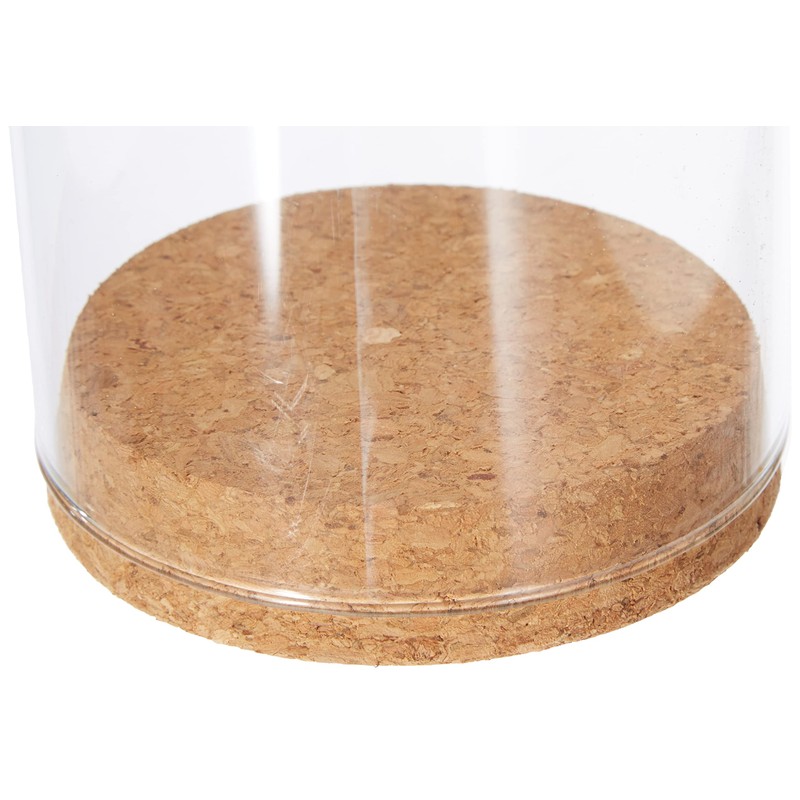 RAYHER 56612000 Glass Jar with Cork Lid Diameter 9.5 cm