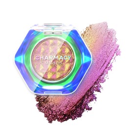 CHARMACY Multichrome Cream Eyeshadow, Intense Color Shifting Creamy Eye Shadows, Highly Pigmented, Metallic Shimmer Eyeshadow, Bright Highlighter Duochrome Eye Make Up, Multi-Reflective Finishes #01