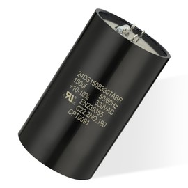 CPT0091 Start Capacitor 135-162 µF 330V – Compatible with Trane & American Standard HVAC – Round Motor Start Capacitor Replacement for CPT00091, CPT0091A, CPT0091B