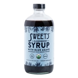 Elderberry Syrup with Blue Agave | Immune Support | USDA Organic Certified | Non-GMO | Vegan | Gluten-Free