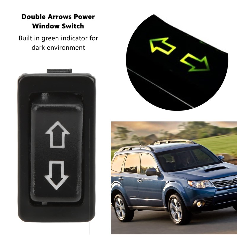 Toggle Switch Rocker Switch On/Off/On Momentary with Green Lamp DC12V