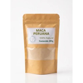 Maca Peruana Organica En Polvo 200g Natural Kin