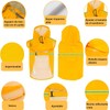 Impermeable para Perros con Capucha con Rayas Reflectantes，Ajustable，Resistente al Agua,