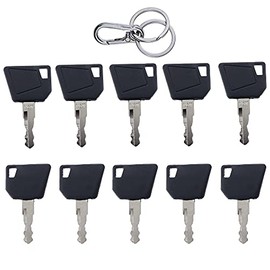JEENDA Ignition Keys 14607 701 45501 for JCB 3CX Bomag Dynapac Terex Vibromax NH Ford Moxy Wacker Neuson Hamm Mini Excavator Bomag Cat New Holland 701 45501 (10)