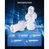 Letaclanic Light Socket to Plug Adapter, 2-Pack Pull Chain 2/3