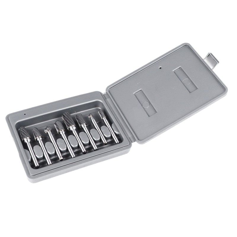 8PCS Set Stone Carving Set Tungsten Steel Rotary Polishing Rotary
