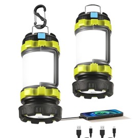2 Pack Rechargeable LED Camping Lanterns with Multiple Light Modes