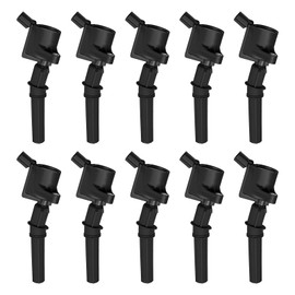 BDFHYK Ignition Coil Packs Compatible with F150 F250 F350 Super Duty E150 E250 E350 Econoline Club Wagon Lincoln Mercury 4.6L 5.4L 6.8L V8 V10, Coil for DG508 DG457 DG472 DG481 DG491 IC369 Set of 10