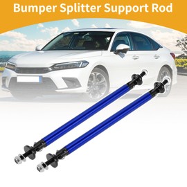 Partuto 2pcs 150mm/5.91in Car Splitter Support Rods Adjustable Front Rear Bumper Lip Splitter Strut Rod Tie Support Bars Aluminum Alloy Bule