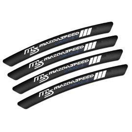 Bokos Wheel Sticker Rim Sticker 3D Design Car Motorcycle Bicycle Universal (M-S, Black)