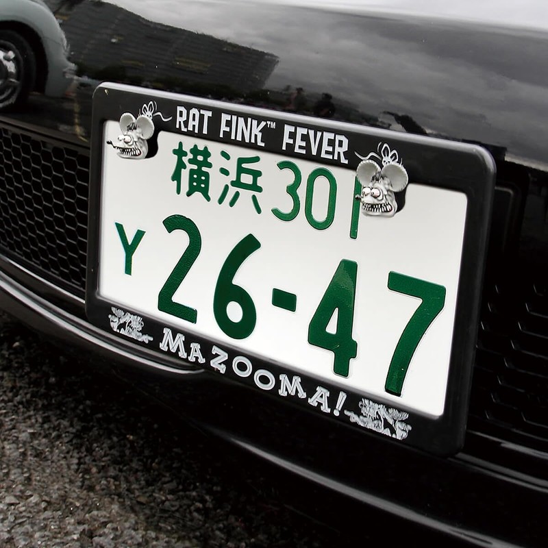 RAT FINK License Plate Bolt Gray_NB-RAF264GY-MON