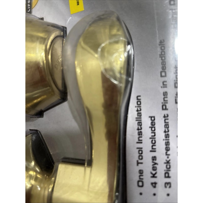 Defiant Combo Pack Door Knobs Keyed Entry 10630 4 Key
