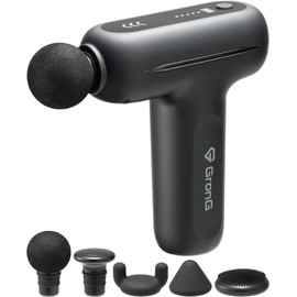 Glong Release Gun, Weight: 13.4 oz (380 g), Vibration Width: 0.3 inches (8 mm), 5 Vibration Levels, 5 Different Head Shapes, Quiet Design, Type-C Charging