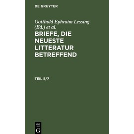 Briefe, die neueste Litteratur betreffend. Teil 5/7: BNLB-B, Teil 5
