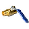 XFITTING 2 Pieces 1" Pex Ball Valve with Handle Blue,