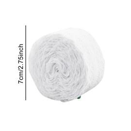 6 Rolls White Lace Ribbon,Cotton Crochet Lace Trim,Decorative Lace Border Band,Assorted Trim Ribbon for Sewing and Bridal Wedding Scalloped Decorations 36m (White)