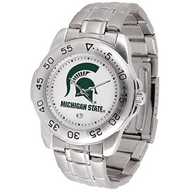 SunTime Men's Sport Steel Gameday Watch - Michigan State Spartans
