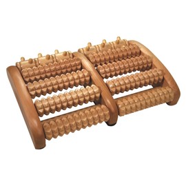 Croll & Denecke foot massage roller, made from wood - 2 x 5 rolls