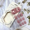Press On Short Square False Nails - Plating Fake Acrylic
