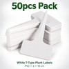 Waterproof T-Shaped Plant Labels for Garden Organization – Reusable PVC