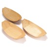 BambooMN 8.3" x 4.5" Premium Bamboo Leaf Boat, Renewable and