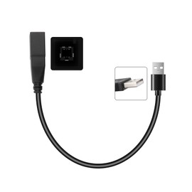 ViaBecs Car USB Adapter Cable for Aftermarket Radio, Retains Factory USB Port for Toyota Camry Corolla Tundra CHR Highlander 2012-2018, Honda CRV Civic 2015-2018, Lexus, Subaru, Scion