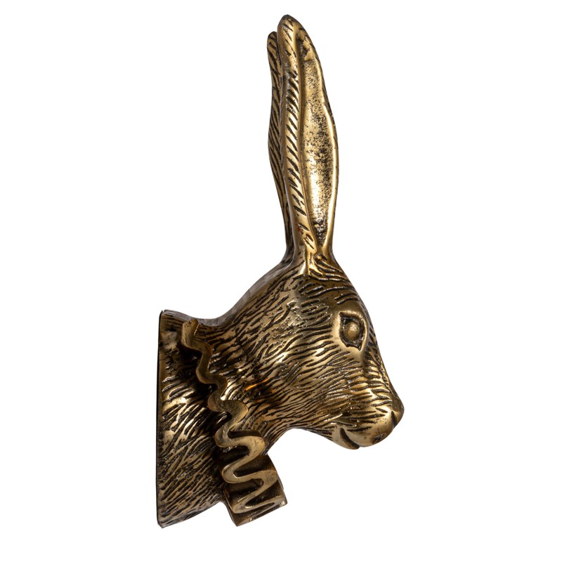 Creative Co-Op Cast Aluminum Rabbit Head with Ruff Collar Wall