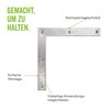 Gah-Alberts 313098 Angle Plate Corner Bracket Raw Steel D x