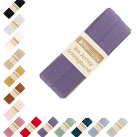 Nähmit - Jersey Bias Binding - Elastic Pre-folded Edging Tape 3 Metres x 20 mm