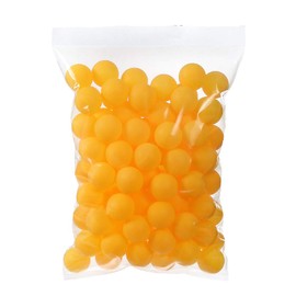 TAKASUE Ping Pong Balls for Recreational Table Tennis Balls with Storage Bag Plastic Balls, Solid, Orange, 50 Pieces