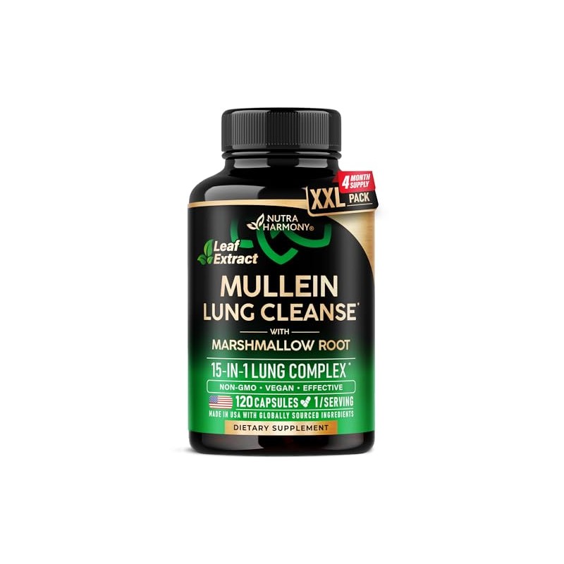 Mullein Lung Detox - Mullein Leaf 10:1 Extract - Marshmallow