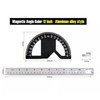12" Inch Metal Adjustable Protractor / 0-180° Degrees Angle Ruler