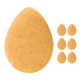KOL Face Scrubber Pads, Citrus and Vitamin C Infused Exfoliating Facial Cleansing Sponges for Daily Face Wash and Makeup Removal, 6 Count