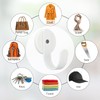 Guojanfon Ornament Hooks,Magnetic Wreath Hanger,Heavy Duty Magnet Hook Holds up