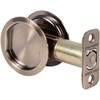 Round Pocket Door Lock, Passage (Hall/Closet) Latch, 2-3/4" Backset, RCL,