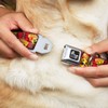 Buckle-Down Seatbelt Buckle Dog Collar - Pizza Man Plaid Red