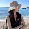 HUAMULAN Women Wide Brim Summer Sun Hat Wired Edge Floral