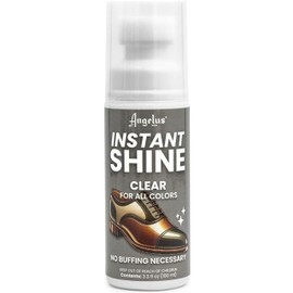 Angelus Clear Liquid Shoe Polish, Instant Shoe Shine with Sponge Leather Shoe Polish