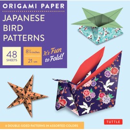 Origami Paper - Japanese Bird Patterns - 8 1/4" - 48 Sheets: Tuttle Origami Paper: Origami Sheets Printed with 8 Different Designs: Instructions for 7 Projects Included (Tuttle Specials)