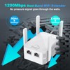 WiFi Extender Fastest WiFi Booster 1200Mbps Dual Band (5GHz/2.4GHz) WiFi